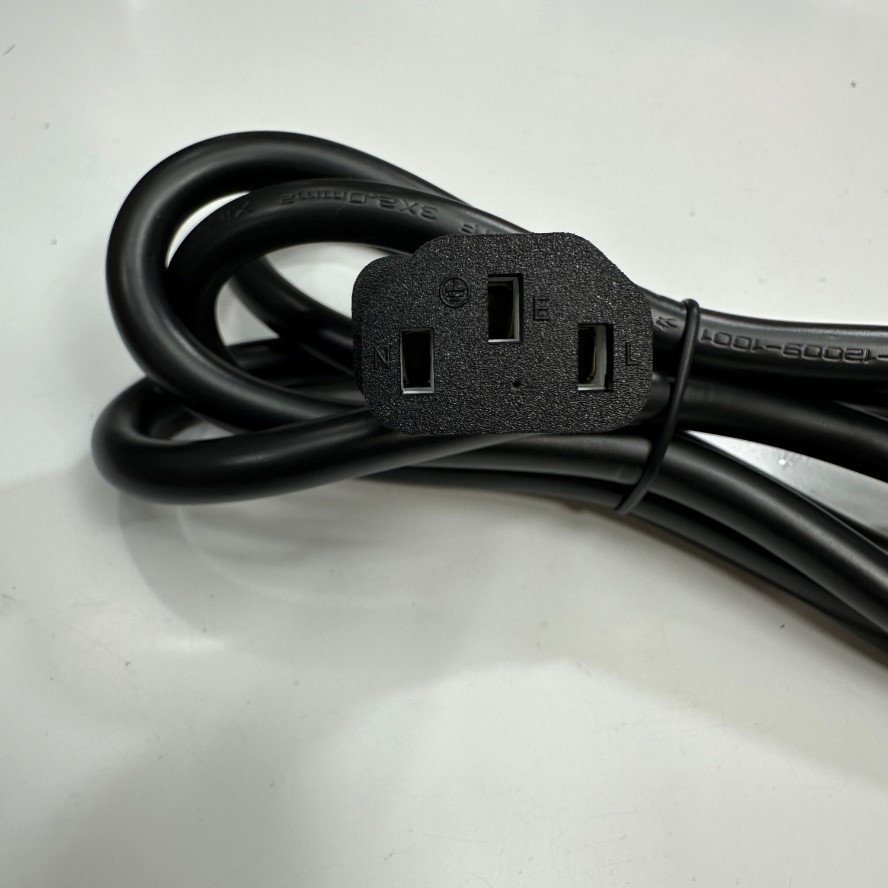 Dây Nguồn 1.5M 5ft XINBAIHUI XBH-R21 XBH-C13 Japan AC Power Cord with Ground JIS8303 to C13 15A 125V 14AWG 3x2.0mm² Cable PSE Ground