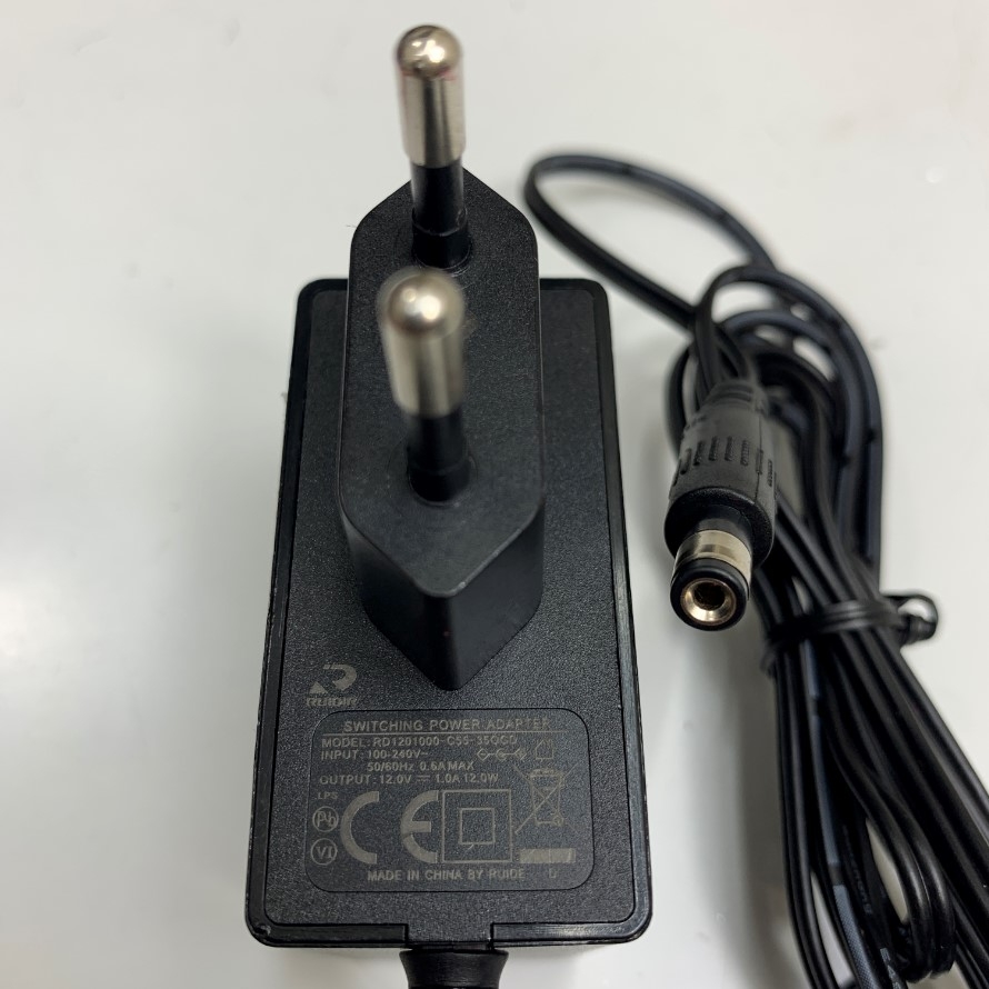 Adapter 12V 1A RUIDE Connector Size 5.5mm x 2.1mm For Cân Điện Tử Shimadzu Balance