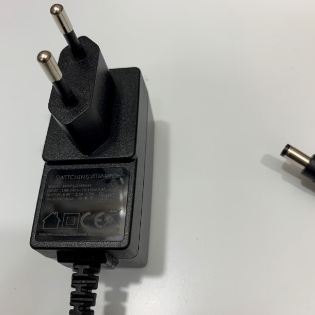 Adapter 9V 1A SHENZHEN BN073-A09009E Connector Size 5.5mm x 2.1mm For Wireless Router HIKVISION