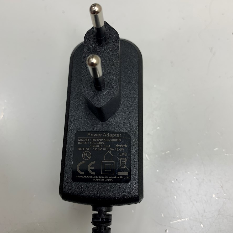 Adapter 12V 1.5A RUIDE OEM SHIMASZU 3A-163WP12 DC + ---C--- Connector Tip Size 5.5mm x 2.1mm For Cân Điện Tử SHIMASZU UW/UX Series Balance