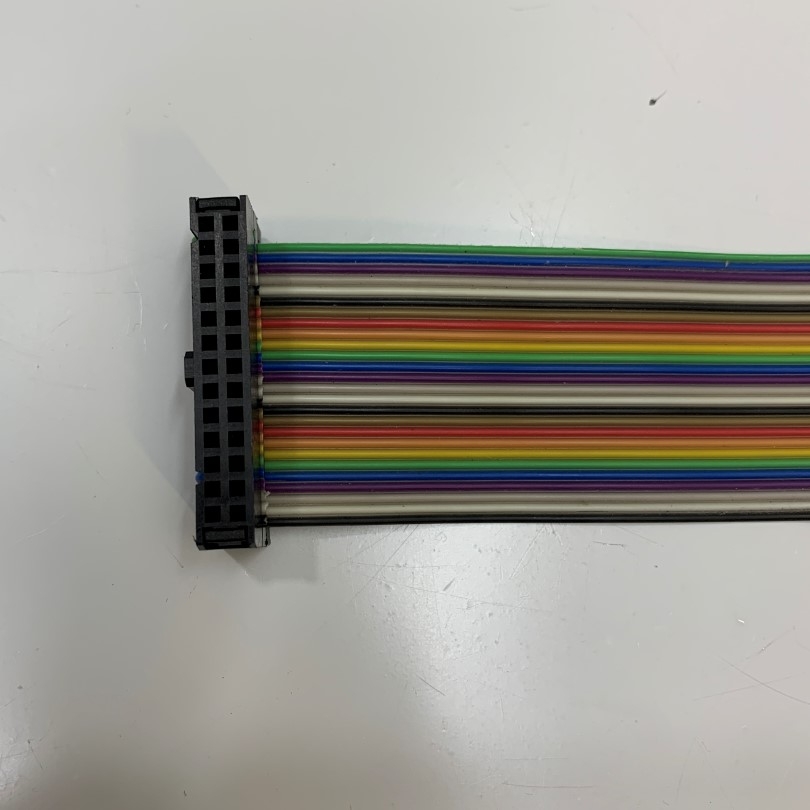 Cáp Matsushita 26 Pin Flat Ribbon Rainbow IDC Female Pitch 2.54mm 2-Row Gold Plated Cable Dài 1M For Robot Controller, CNC Digital Servo Driver, Laser Marking Machine