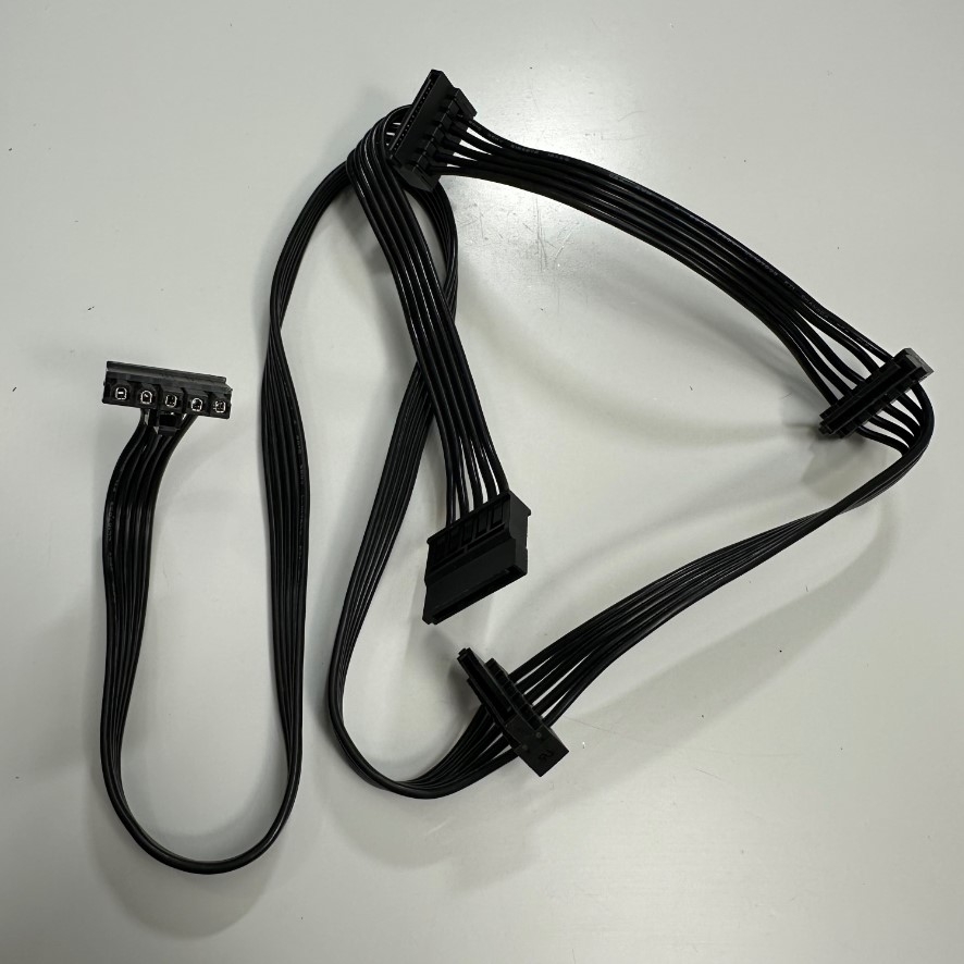 Dây Nguồn 0.9M Molex 5 Pin to 4 Port SATA Power Cable Hard Drive HDD SATA Connector For PSU Cooler Master V550 V650 V700 V750 Glod V850 V1000 v1200 V1300 Power Supply