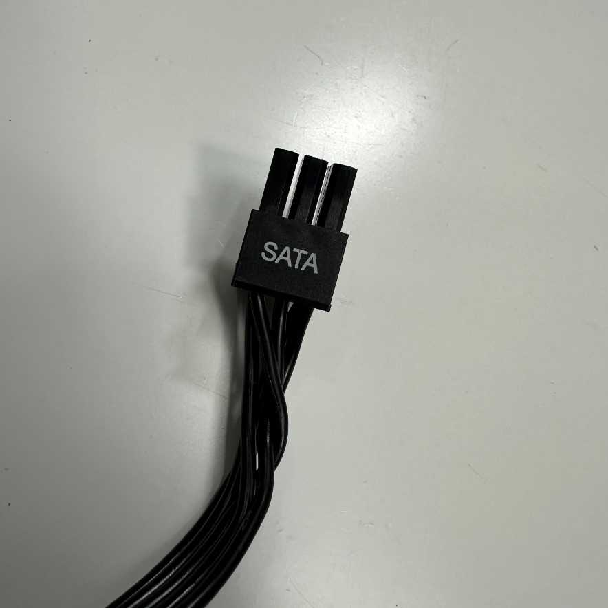 Dây Nguồn 0.8M 2.6ft GPU 6 Pin to 3 Port SATA Power Supply Cable Hard Drive For Corsair RM1000, RM850, RM750, RM650, RM550, RM45 Modular Power 18AWG 50+15+15CM