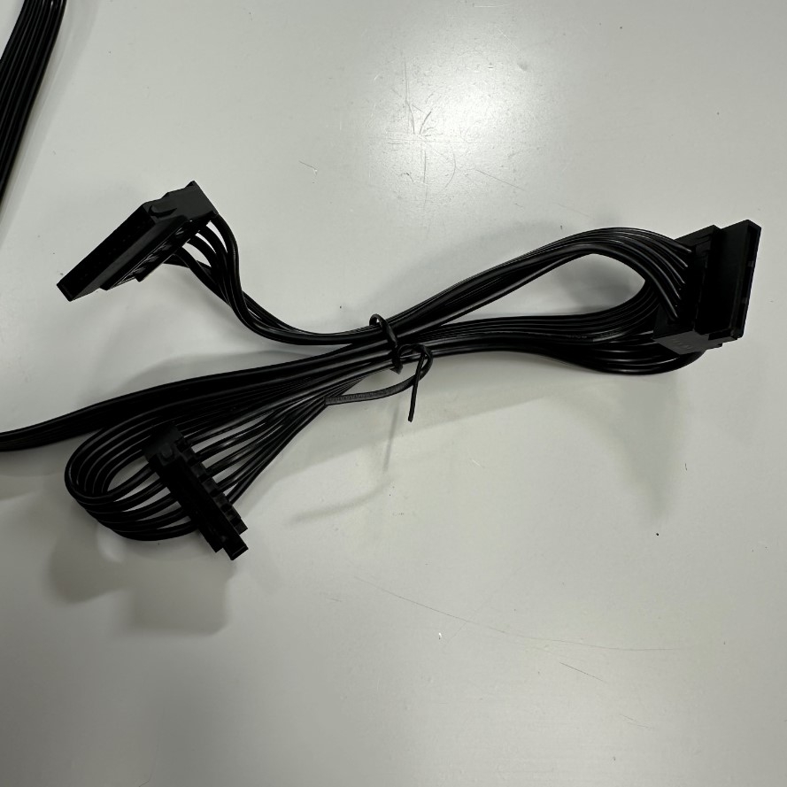Dây Nguồn 0.8M 2.6ft GPU 6 Pin to 3 Port SATA Power Supply Cable Hard Drive For Corsair RM1000, RM850, RM750, RM650, RM550, RM45 Modular Power 18AWG 50+15+15CM