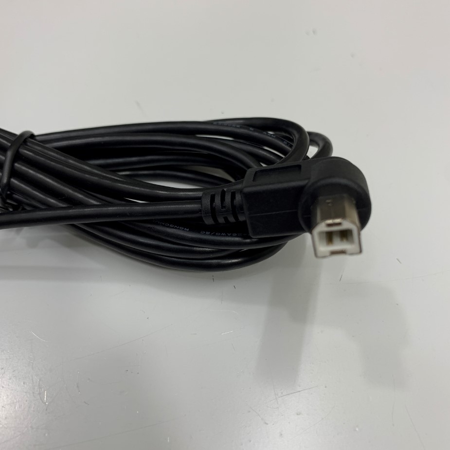 Cáp 3M 10ft USB Interface HIOKI PQ3198 PQ3100 Power Analyzer Cable USB 2.0 Type A to Type B Left Angle For Phân Tích Chất Lượng Điện HIOKI Power Analyzer witch Computer