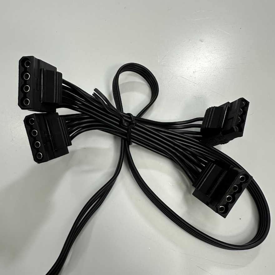 Dây Nguồn 0.8M Type-5 (34-0 00895) GPU 6 Pin to 4 Port ATA Power Cable 4 Pin Molex Hard Drive HDD IDE Power Connector 50/10/10/10Cm For Corsair Type-5 PSU Connector