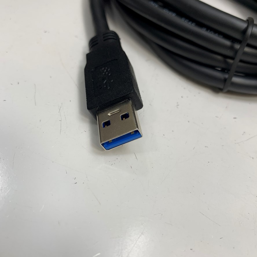 Cáp 2.5M 8.3ft MV-ACC-01-1201 Cable HIKROBOT USB 3.0 Type A to Micro B Male With Screw Locking Cable E252840 28AWG 80°C 30V OD 7.3mm For Industrial Hikrobot Machine Vision, Microscope Digital Camera USB3.0