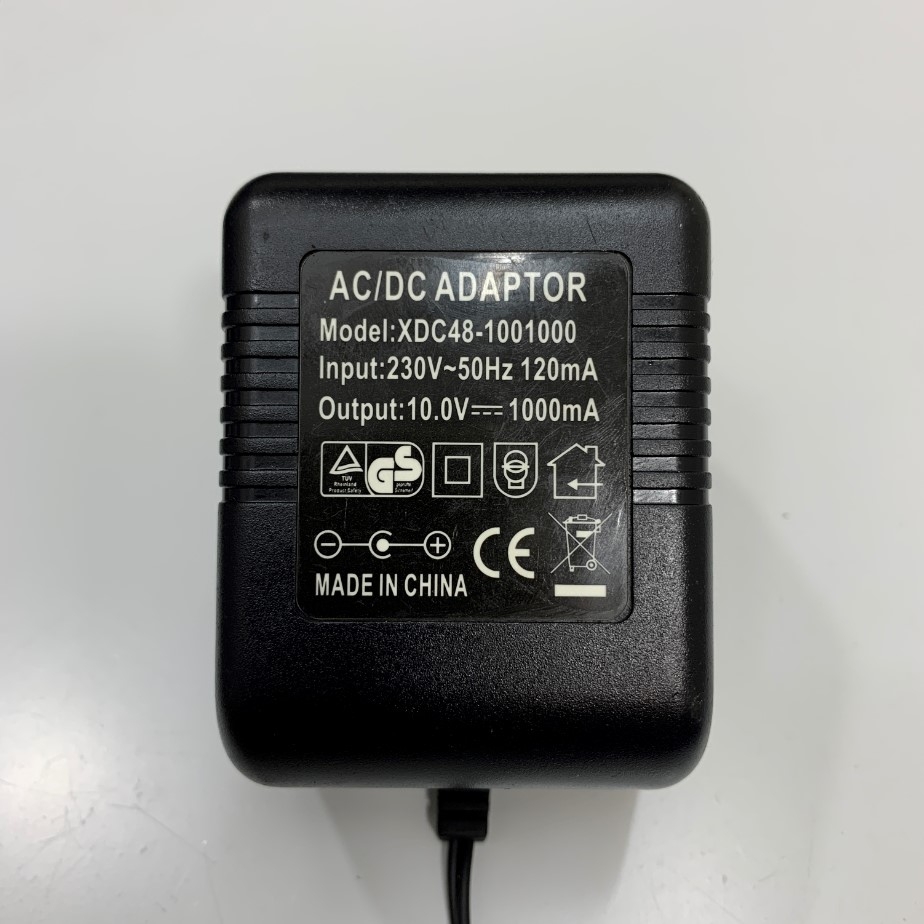 Adapter 10V 1A XDC48-100100 Connector Size 3.5mm x 1.35mm