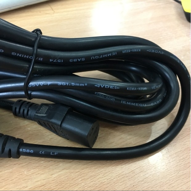 Dây Nguồn AC Power Cord India IS1296 to C13 10A 250V 3x1.5 mm² 16AWG VOLEX IS16A3 V1625BSN length 3.6M