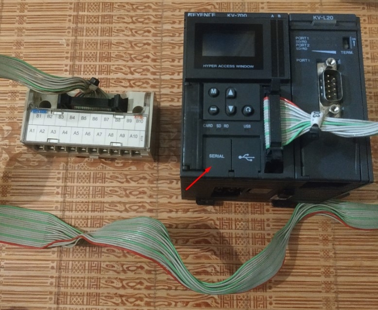 Cáp Kết Nối Lập Trình KEYENCE KV KZ RS232 Programming PLC PC to KV-700 KV-L20 Cable RJ11 6 Pin to DB9 Female Length 1.8M