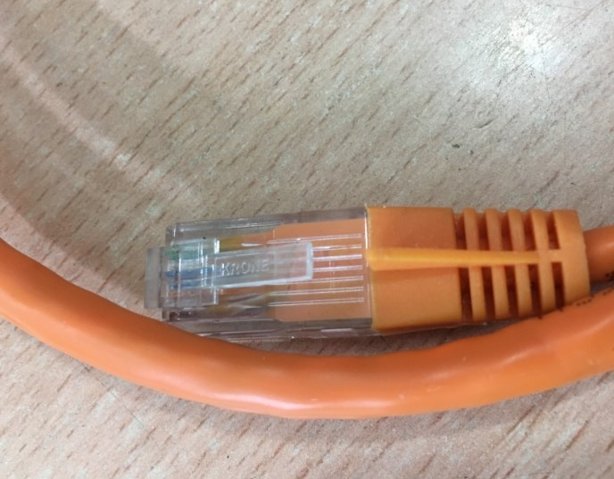 Dây Nhẩy Original Patch Cord Lan Network ADC Krone 6451 5 097-10 Cat5e UTP 8 Wire Full Straight-Through Cable Orange Supports 10/100/1000 Ethernet Length 1M