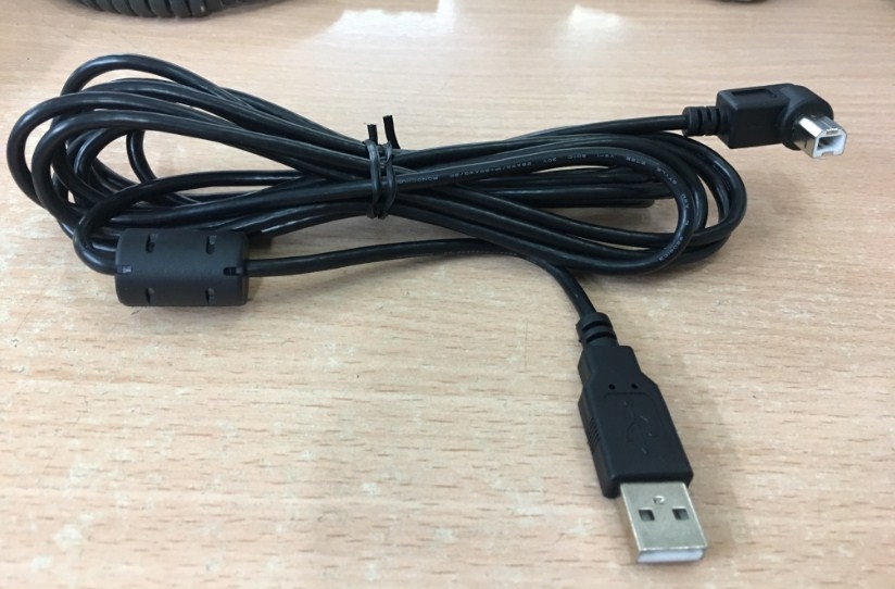 Cặp Cáp Kết Nối Máy In USB Và Cáp Nguồn Chữ L 90 Độ Vuông Sang Góc Trái For Thiết Bị Y Tế Và Phòng Khám