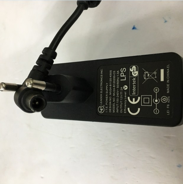 Adapter Original LEI 12V 2A 24W MU24-B120200-C5 Leader Electronics Connector Size 6.5mm x 4.4mm
