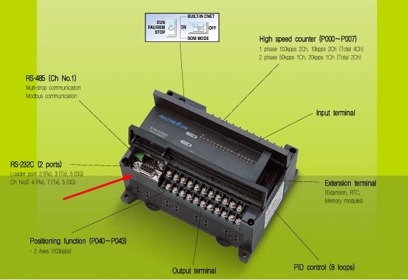 Cáp Lập Trình HMI Samkoon SK Series Với PLC LG Master-K Series Terminal is DB9M Connection Cable RS232 DB9 Female to DB9 Male Dài 1.8M Có Chống Nhiễu Shielded