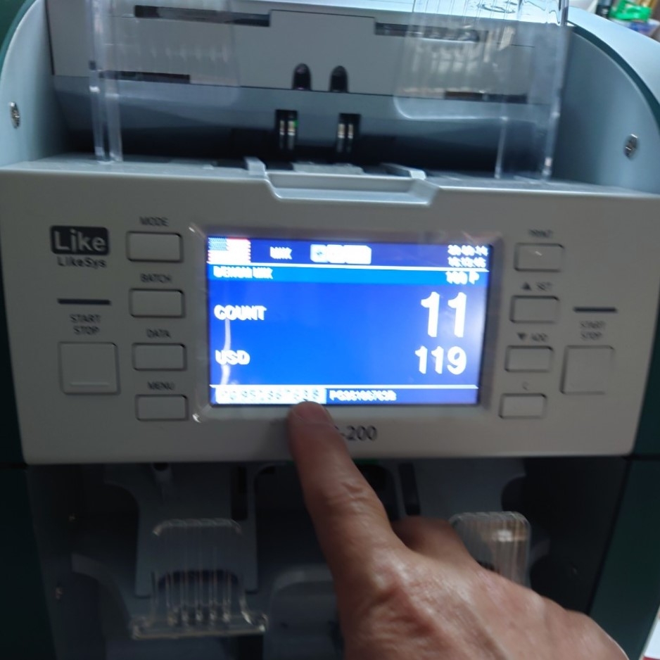 Cáp Máy Đếm Tiền LIKESYS LS-200F Supreme Two Pocket Banknote Với Máy In Nhiệt Thermal POS Printer SPRT SP-POS58V RS232C RJ12 6P6C to DB9 Male 3Ft Dài 1M