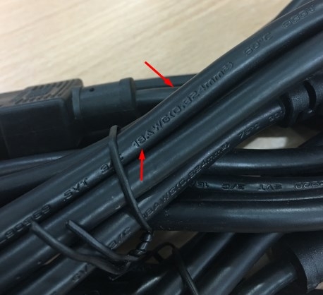 Dây Nguồn Linetek E70782 LP-30B LS-13 NEMA 5-15P To C13 AC Power Cord 10A 125V 3x0.824mm 18AWG Length 1.5M