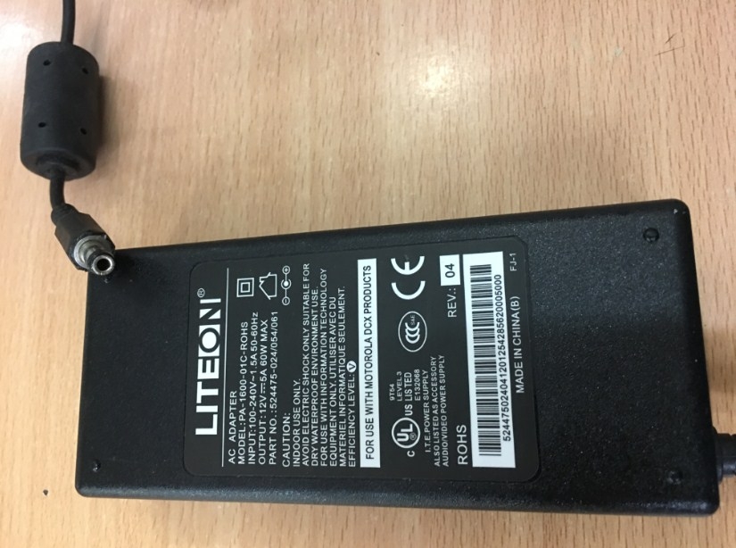 Chuyển Nguồn Adapter LITEON 12V 5A 60W PA-1600-01C-ROHS Connector Size 5.5mm x 2.5mm