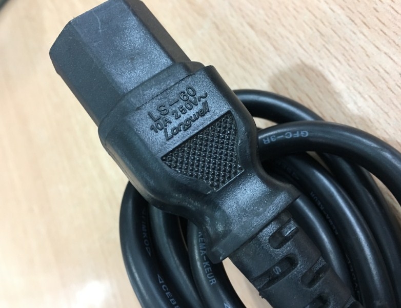 Dây Nguồn Longwell LP-54 LS-60 10A 250V 1.8M NEMA 5-15P to C13 AC Power Cord 10A 250V 3x0.75mm 18AWG Length 1.8M