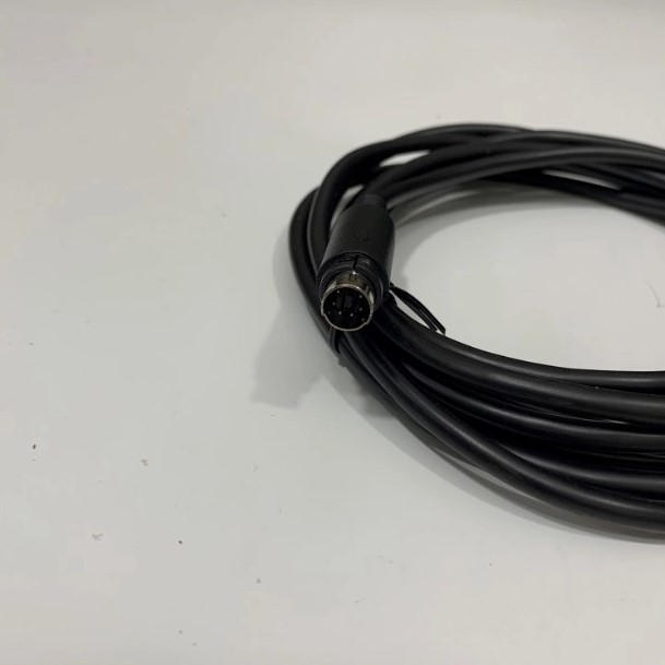 Cáp Lập Trình HMI Samkoon SK Series Với PLC Mitsubishi Melsec Q00J Series Terminal is MD6M Connection Cable RS232 Mini Din 6 Pin to DB9 Female Dài 3M Có Chống Nhiễu Shielded