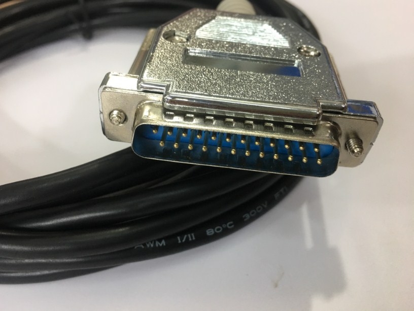 Cáp Điều Khiển Máy Cắt Chữ Cutting Plotter Decal Mimaki CG-60ST Cable RSC-32-05 DOS/V Serial RS232 DB9 Female to DB25 Male Black Length 5M