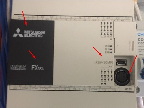 Cáp PLC Programming Mitsubishi FX3SA-30MR Với HMI Weinwiew Touch TK6071IP Cable DB9 Female to Mini Din 8 Pin Male Connector RS485 Length 3M