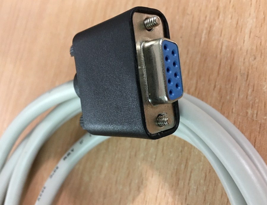 Cáp Điều Khiển Truyền Dữ Liệu Chuyên Dụng Cho Điện Lực Null Modem Cable RS232 DB25 Female to RS232 DB9 Female Length 1.8M
