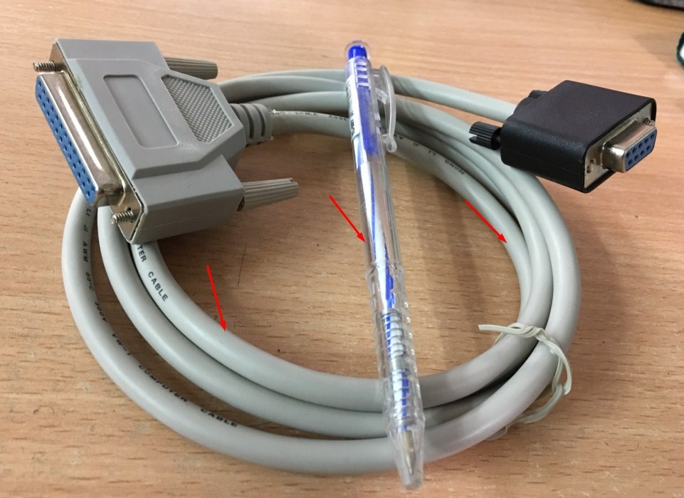 Cáp Điều Khiển Truyền Dữ Liệu Chuyên Dụng Cho Điện Lực Null Modem Cable RS232 DB25 Female to RS232 DB9 Female Length 1.8M