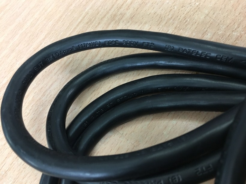 Dây Nguồn Máy Chủ PATELEC E66417 AC Power Cord IEC60320 IEC C13 to IEC C14 10A 250V 3x1.04mm 17AWG For Server IBM HP DELL LENOVO Length 2M