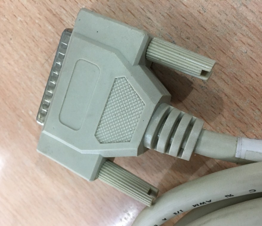 Cáp Kết Nối QVS PC305 RS232 DB25 Male to DB25 Male CABLE 26AWG 25 Pins Plus FOR PARALLEL AND SERIAL APPLICATIONS Grey Length 2M