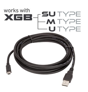 Cáp Lập Trình Programming Cable USB-301A USB Type A to USB Mini Type B Dài 3M For Download PLC LS Electric XGB Series Với PC Có Chống Nhiễu Shielded