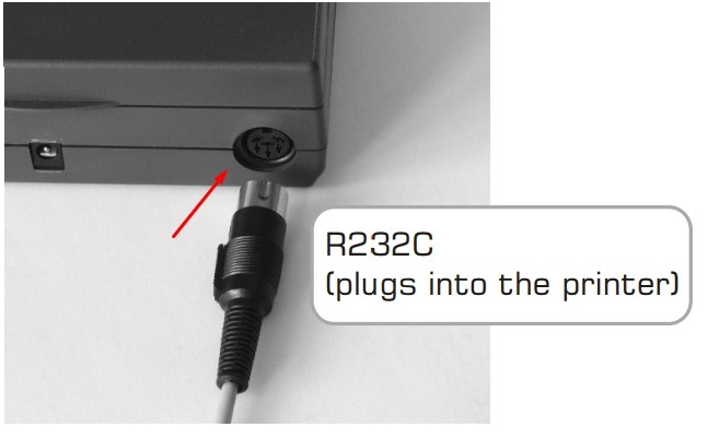 Cáp Kết Nối Cân Điện Tử PS510.R1.CT R2 Radwag Precision Balance Với Máy In Nhiệt Thermal Printer KAFKA RS232C 5 Pin Din Plug Male to DB9 Female Length 2M