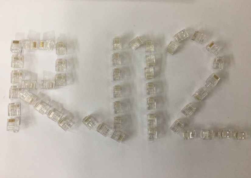 Đầu Bấm RJ12 6Pin Connector 6P6C Modular Cable Head Plug Gold Plated 50pcs/Lot