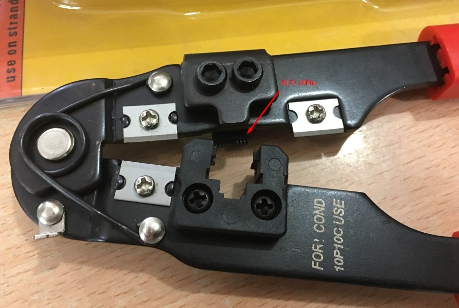 Kìm Mạng Modular Crimping Tool For RJ48 RJ50 10Pin HT-210C