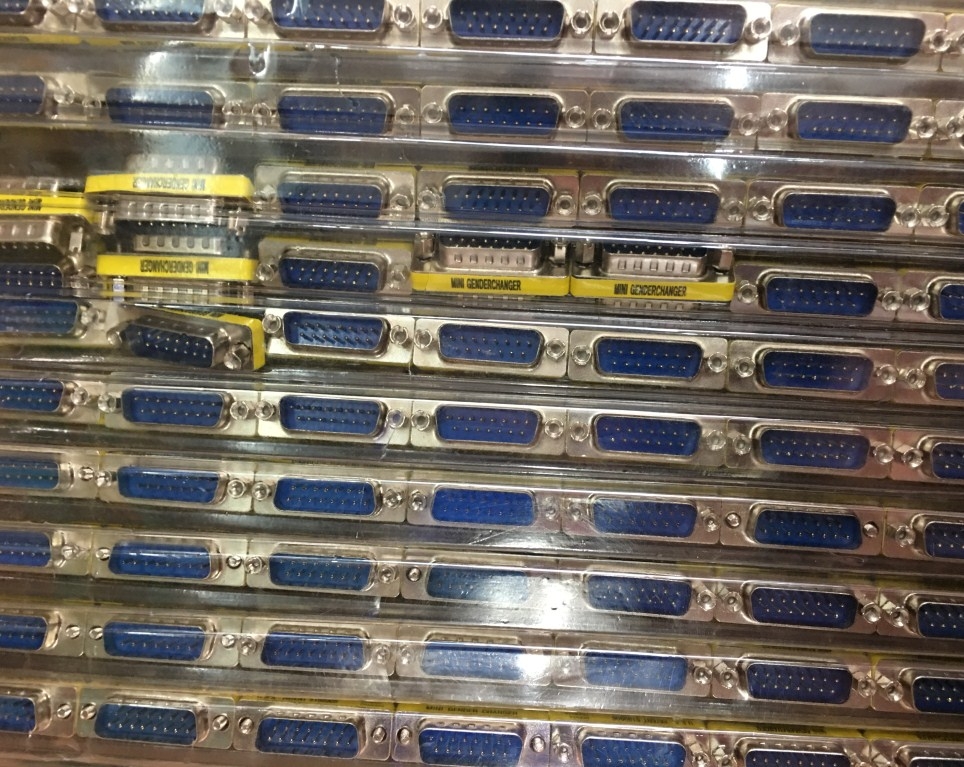 Rắc Nối D-SUB 15 Chân Hai Hàng Dương RS232C DB15 Male to DB15 Male 2 Row 15Pin Gender Changer