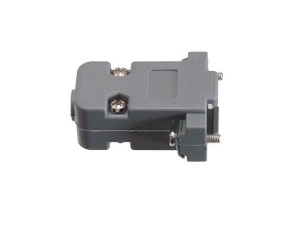 Ốp Nhựa Bắt Vít Rắc Hàn Cổng Com 9 Chân RS232 DB9 Hood Plastic Grey