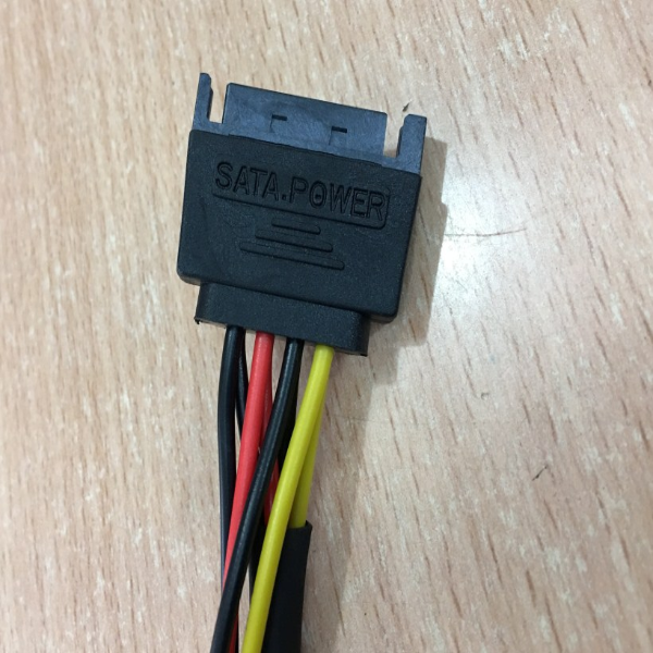 Dây nguồn SATA cho máy đồng bộ FOXCONN SATA 15 Pin Male To 3xSATA 15 Pin Female Power Splitter Cables Length 30Cm