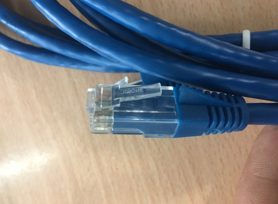 Dây Nhẩy ADC KRONE Cat6 RJ45 UTP Patch Cord Straight-Through Cable 6451 5 939-20B PVC Jacketed Blue Length 2.1M