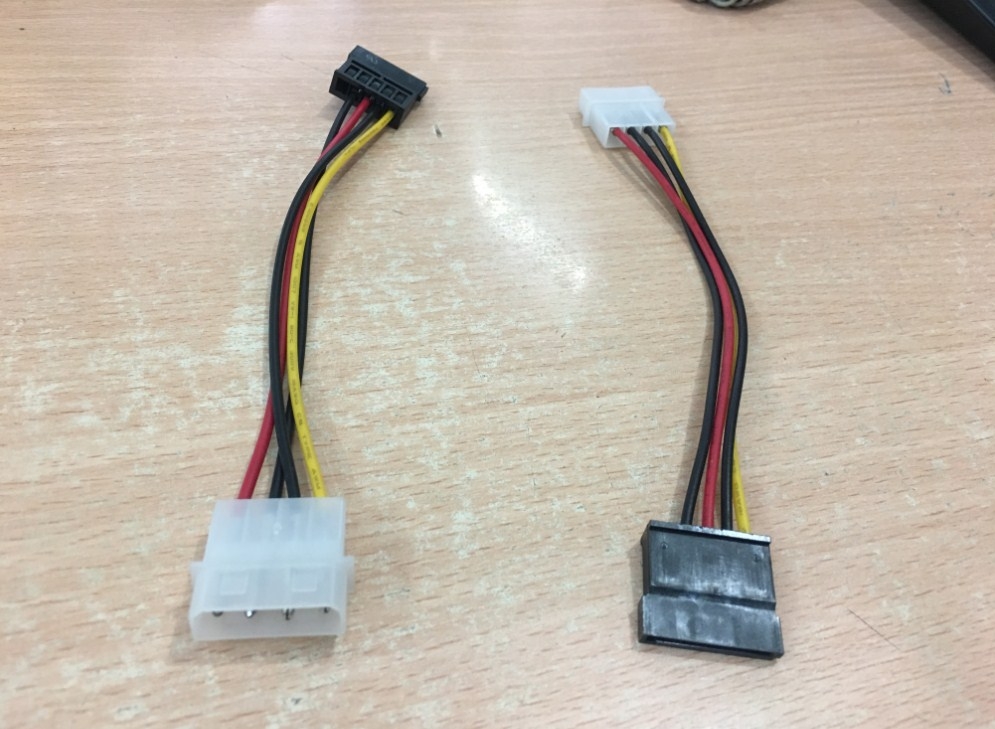 Dây Nguồn 4P IDE to 15P Serial ATA SATA Power Adapter Cable Cable SATA Cable Cable SATA Length 17Cm