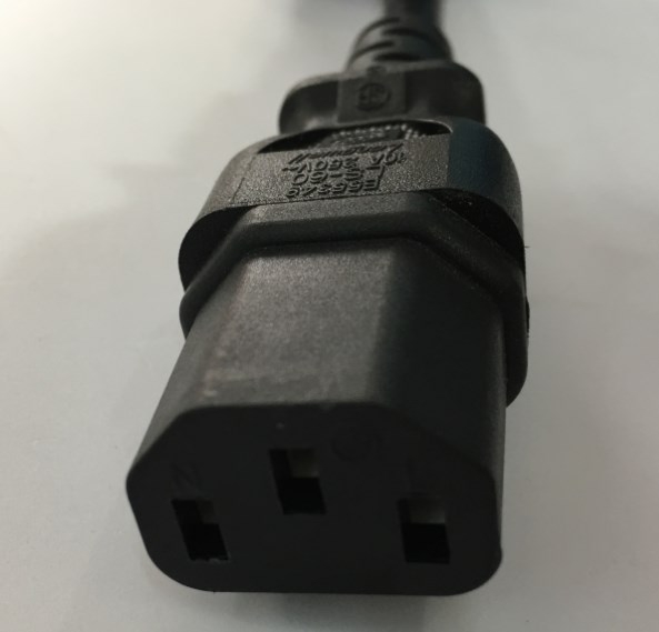 Dây Nguồn Máy Chủ LONGWELL E55349 LS-60 LS-14 142263-008 AC Power Extension Cord IEC320 C13 to IEC320 C14 17AWG 3x1.04 mm² 10A 250V Length 0.7M