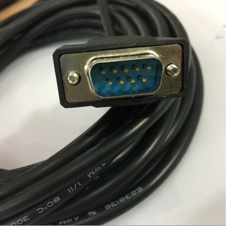 Cáp Máy In Mã Vạch Công Nghiệp Zebra RS232 G105850-003 For Zebra ZT410 RS-232 Serial Null Modem Full Handshaking DB9 Male to DB9 Female Cable PVC Black Length 7M