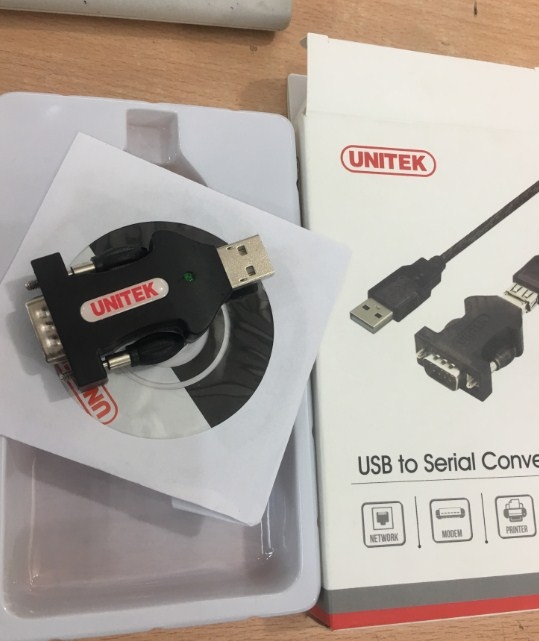 Rắc Chuyển Đổi USB To RS232 Unitek Y-109 Serial Adapter