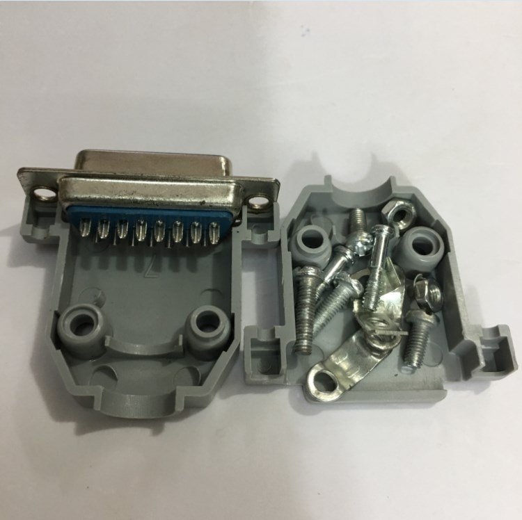 Bộ Rắc Hàn Cổng D-SUB 15 Chân Hai Hàng Âm DB15 Female 2 Row Solder Connector Kit Plastic