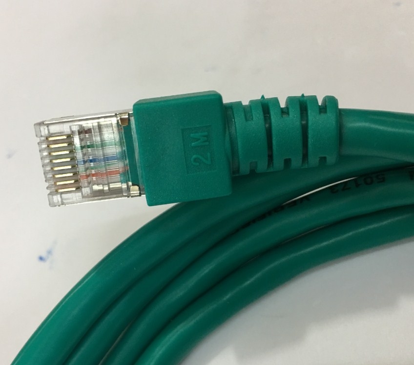 Cáp Kết Nối Ethernet PLC Controller Siemens LOGO 0BA7 0BA8 Với Màn Hình Cảm Ứng WEINTEK MT6071IP MT8071IP MT8071IE Cat5E SF/UTP 26AWG Gigabit Ethernet Blue Length 2M