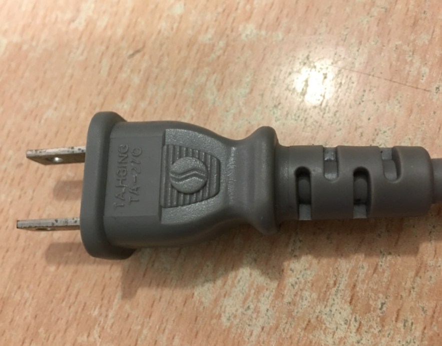 Dây Nguồn TA SHING TA-27C TA-5 NEMA 1-15P to C13 AC Power Cord 7A 125V 3X0.75mm 18AWG Grey Length 2M
