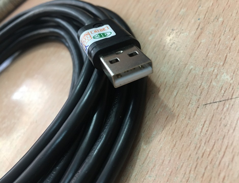 Cáp Máy In USB 2.0 A Male to B Male Unitek Y-C421GBK Printer Cable E319028 28AWG Black Length 5M