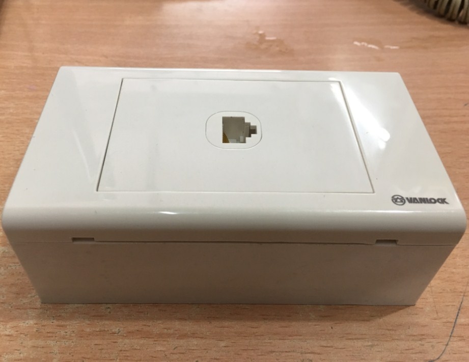 Đế Lắp Nổi Chữ Nhật Sino Vanlock WallPlate Network RJ45 Back Plate Wall Mount box 120 x 70 x 35mm