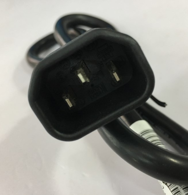 Dây Nguồn Máy Chủ LONGWELL E55349 LS-60 LS-14 142263-008 AC Power Extension Cord IEC320 C13 to IEC320 C14 17AWG 3x1.04 mm² 10A 250V Length 0.7M