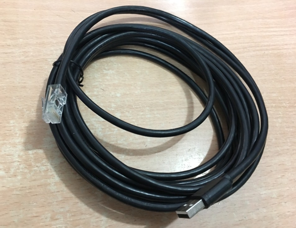 Cáp Máy Quét Symbol LS2208 Barcode Scanner Cable USB to RJ50 10P10C Length 5M