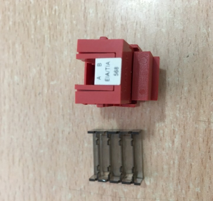 Nhân Mạng Alantek Cat5e 302-202LF1-00RD MODULAR JACK RJ45 CAT5E RED Keystone