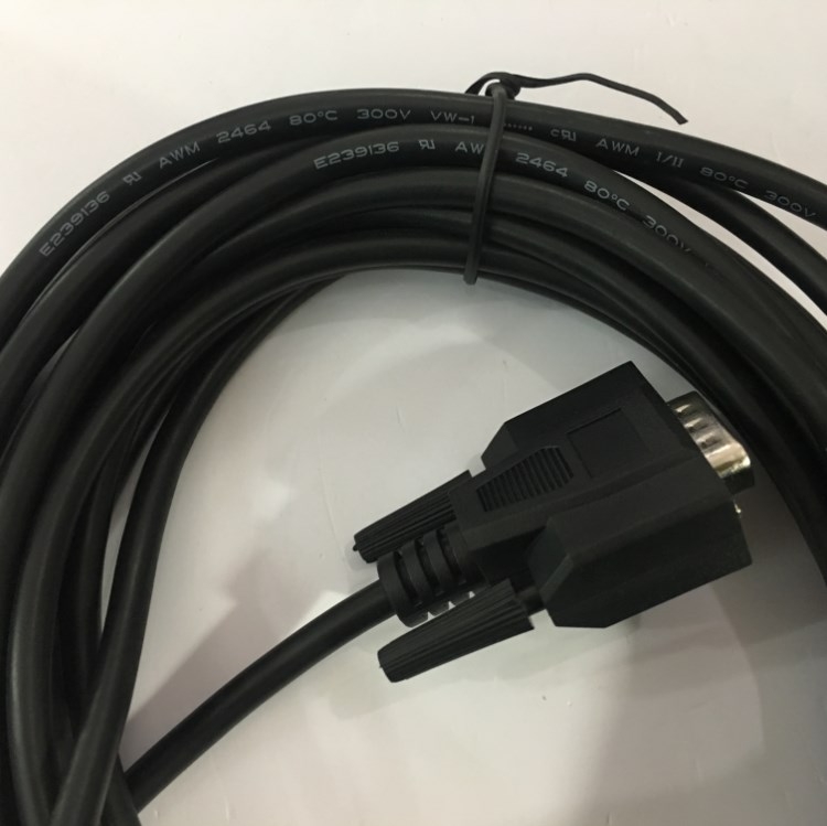 Cáp Máy In Vẽ Cắt Công Nghiệp May Mặc PORTROIT TW-1800P DB9 Male to DB9 Female Serial Printer Cable RS232 PVC Black Length 7M
